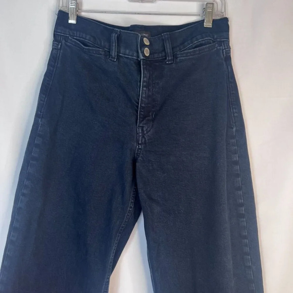 Banana Republic Premium Denim High Rise Wide Leg Crop Jeans Size 29 - Picture 3 of 11